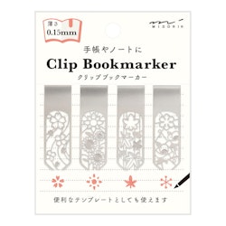 Midori Clip Bookmarker Flower