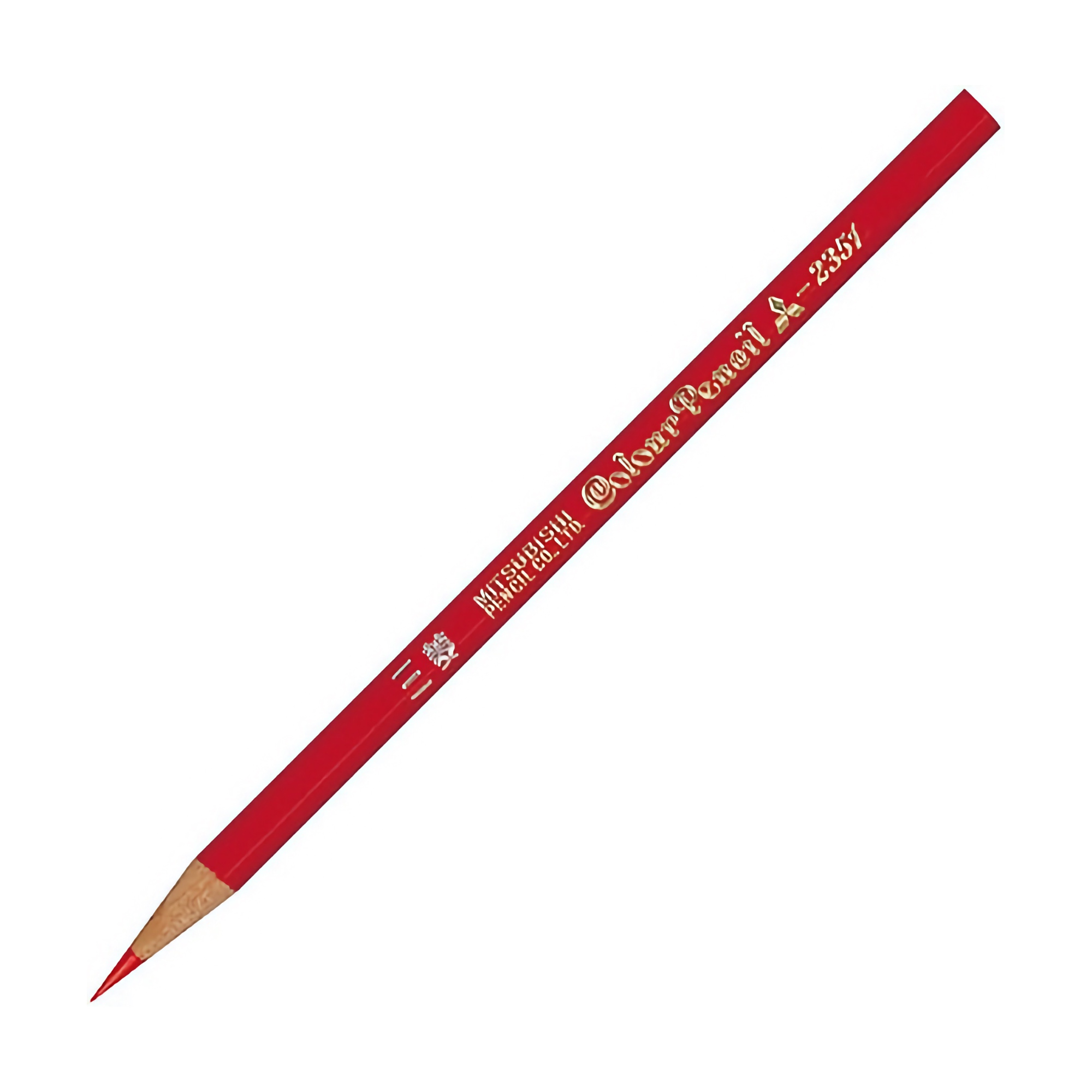 Uni Mitsubishi Colored Pencils Vermilion (Pack of 12)