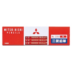 Uni Mitsubishi Colored Pencils Vermilion 12-pack