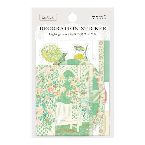 Midori Decoration Sticker Yellow Green