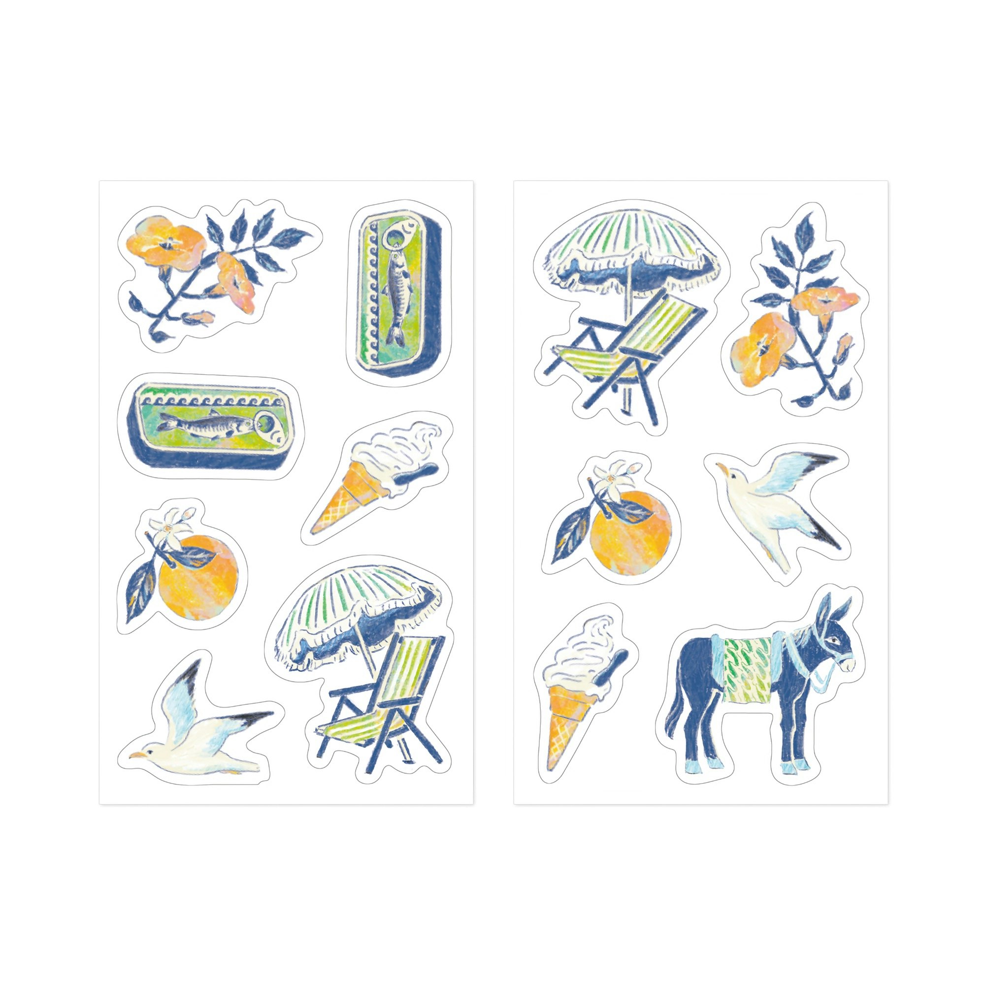 Midori Decoration Sticker Blue