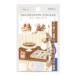 Midori Decoration Sticker Brown