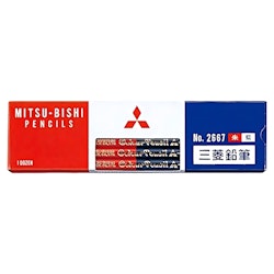 Uni Mitsubishi Colored Pencils Vermilion and Prussian Blue 12-pack
