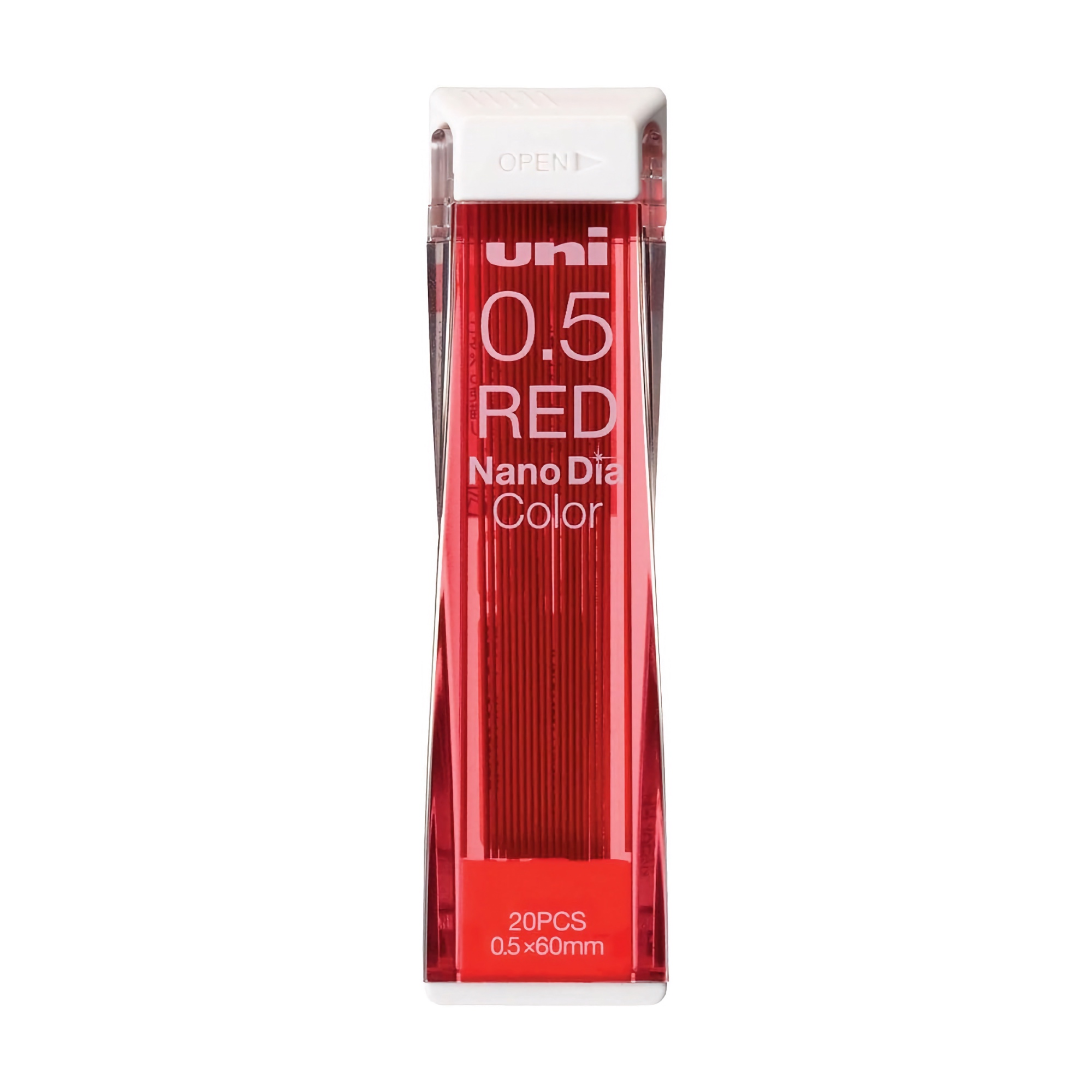 Uni Nano Dia Color Erasable Lead 0.5 mm Red