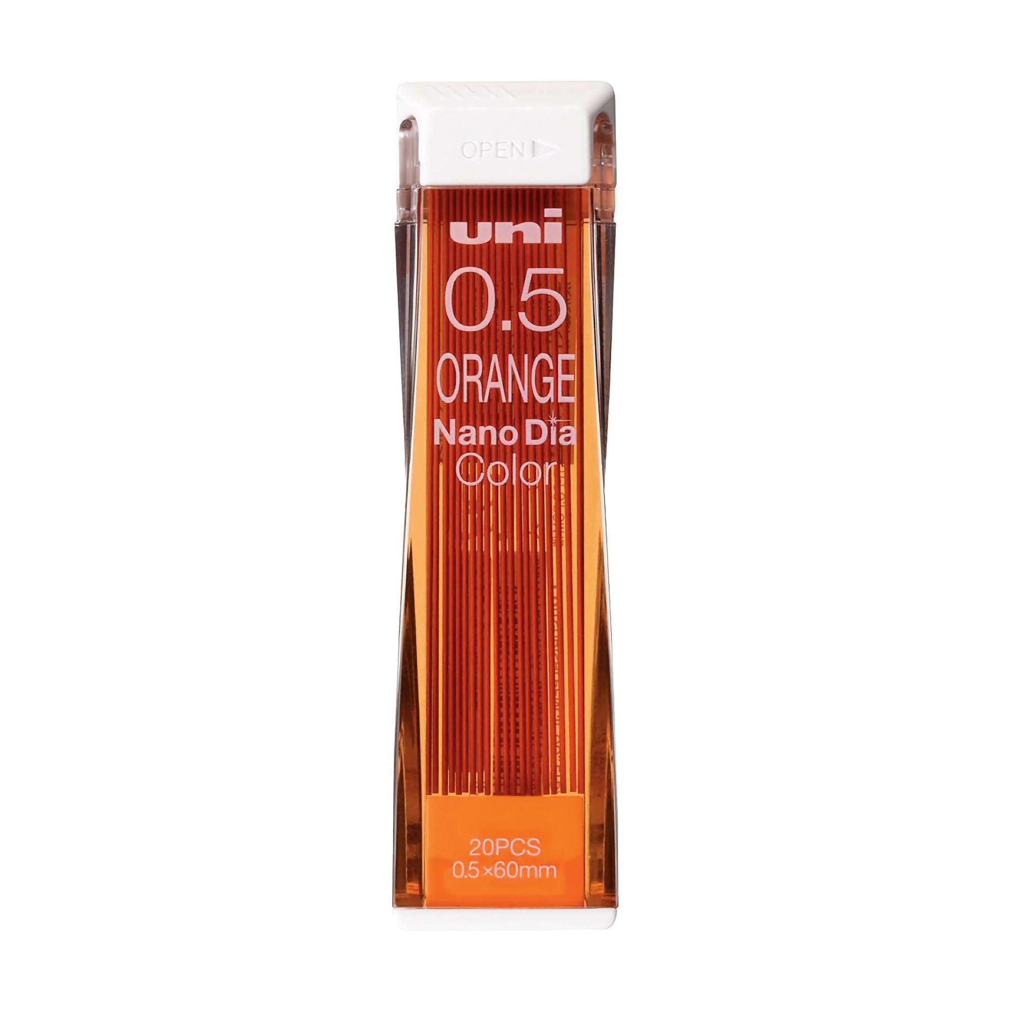 Uni Nano Dia Color Erasable Lead 0.5 mm Orange