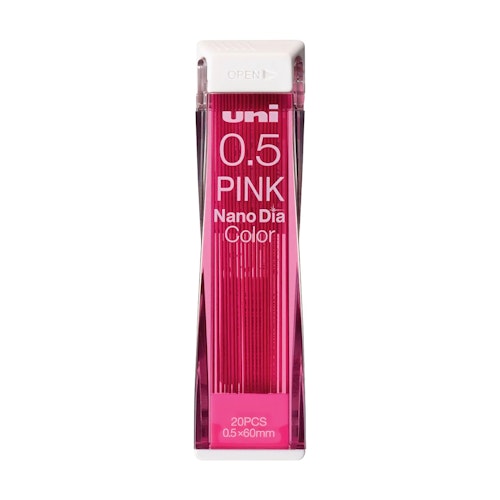 Uni Nano Dia Color Erasable Lead 0.5 mm Pink