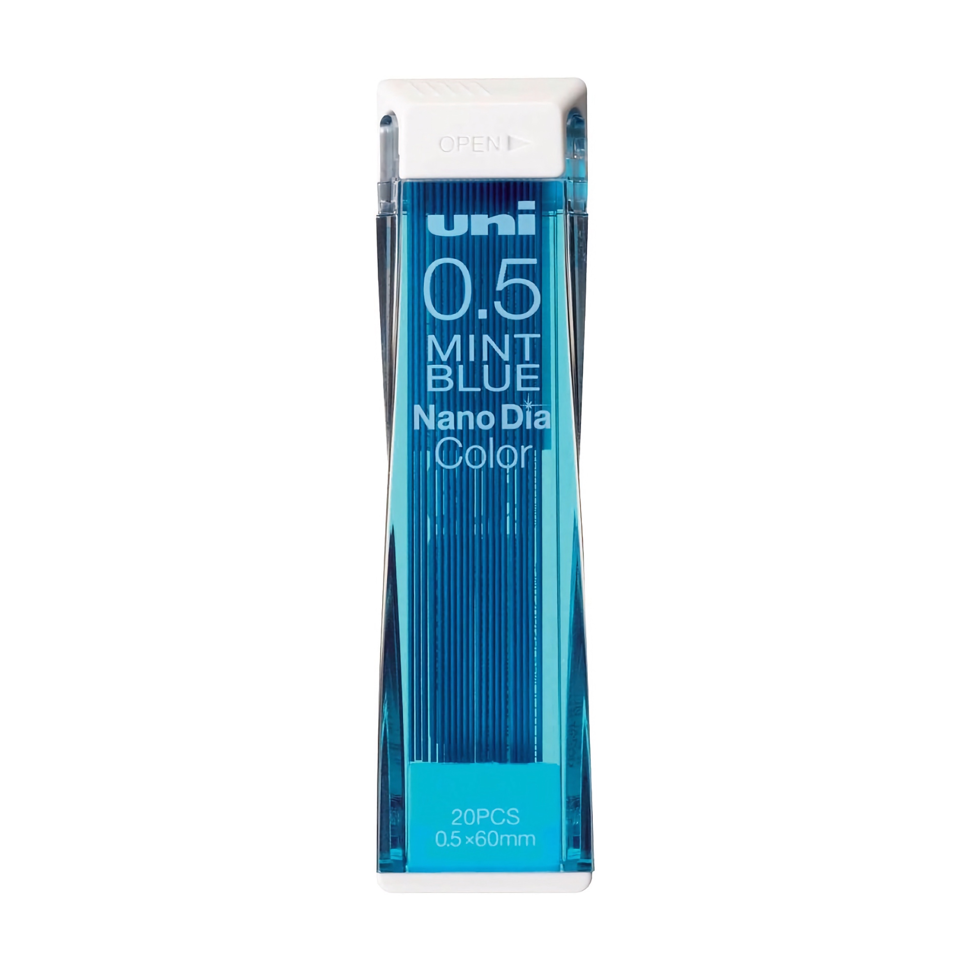 Uni Nano Dia Color Erasable Lead 0.5 mm Mint Blue