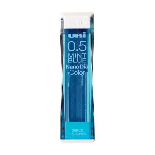 Uni Nano Dia Color Erasable Lead 0,5 mm Mint Blue