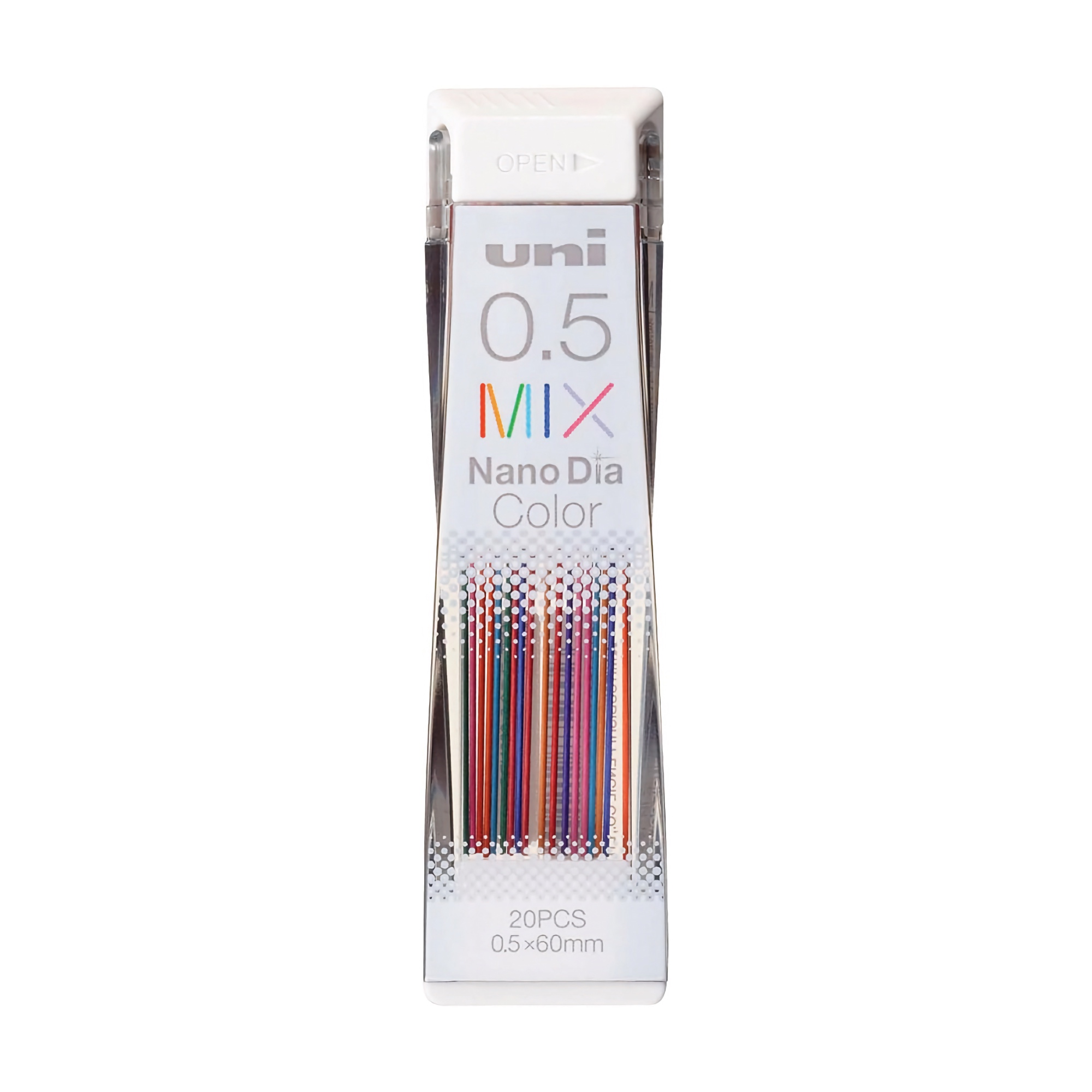 Uni Nano Dia Color Erasable Lead 0.5 mm Mix 7 Color Set