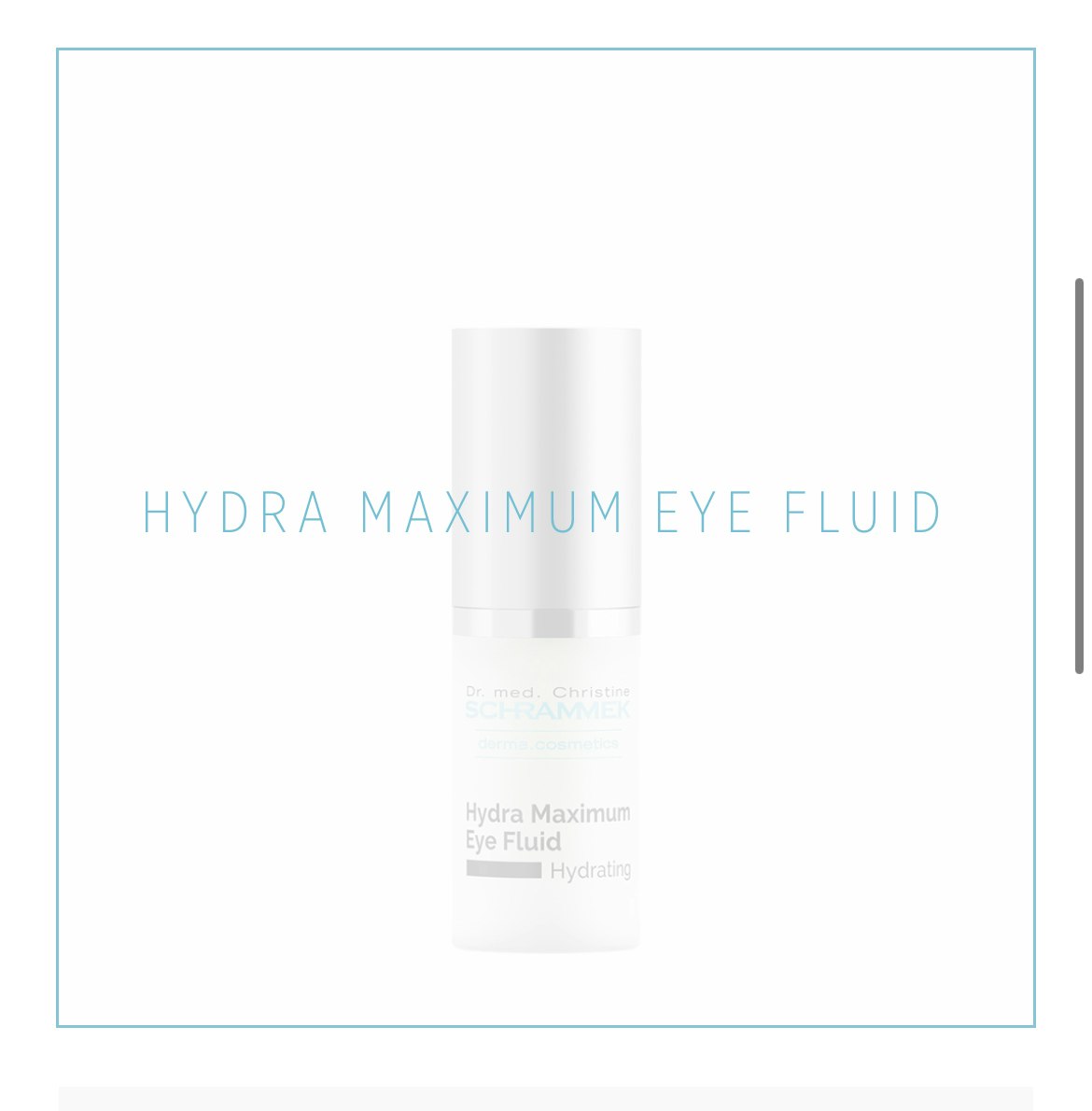 Dr. Schrammek Hydra Maximum Eye Fluid