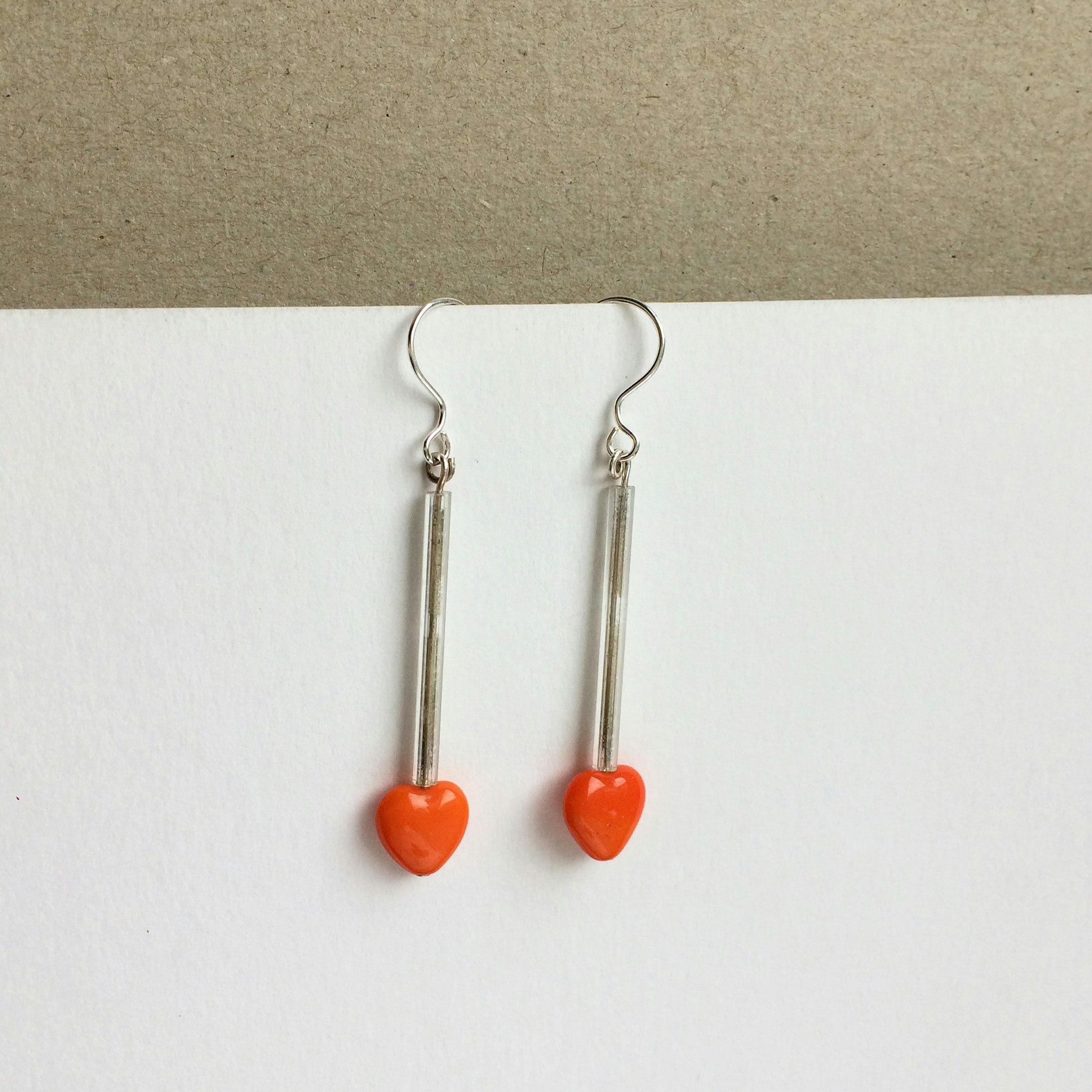 Orange hjärtan
