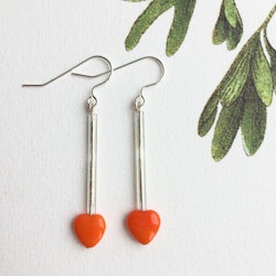Orange hjärtan