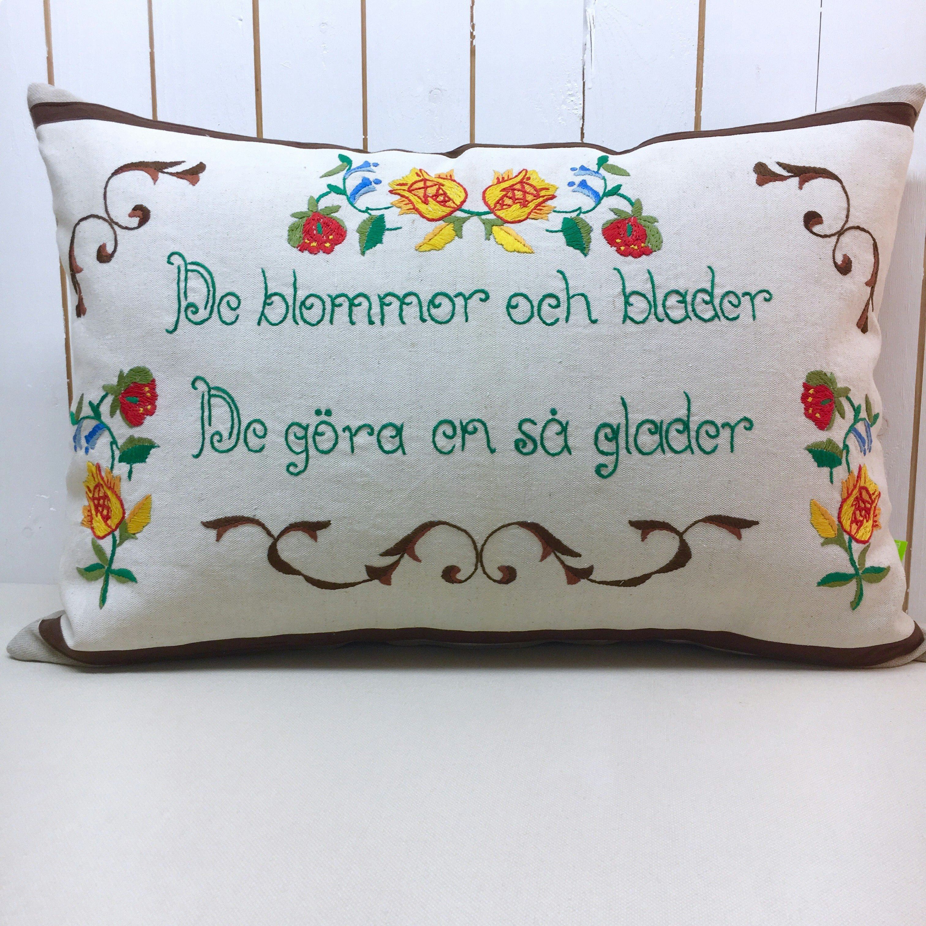 Bonadskudde De blommor och blader