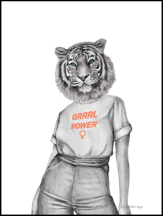 Grrrl Power Tiger