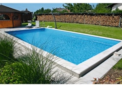 Premium Thermoblock Pool Paket 600 x 300 x 150 cm inkl trappa