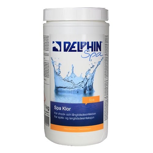 DELPHIN Spa Klor, 1,0 kg burk