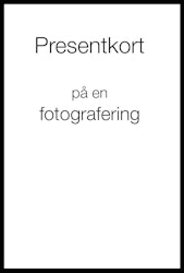Presentkort på en fotografering / Gift card on a photoshoot