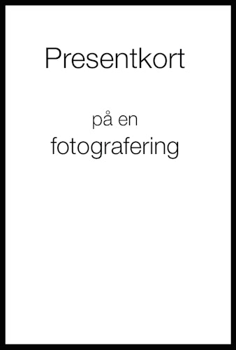 Presentkort på en fotografering / Gift card on a photoshoot