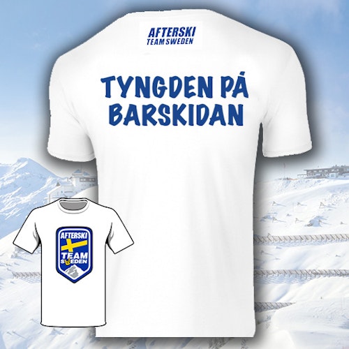 T-Shirt "Tyngden på Barskidan "
