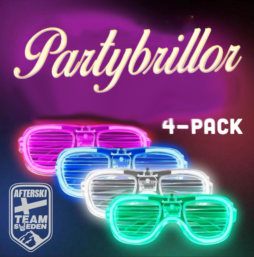 Partybrillor Lysdioder 4-pack