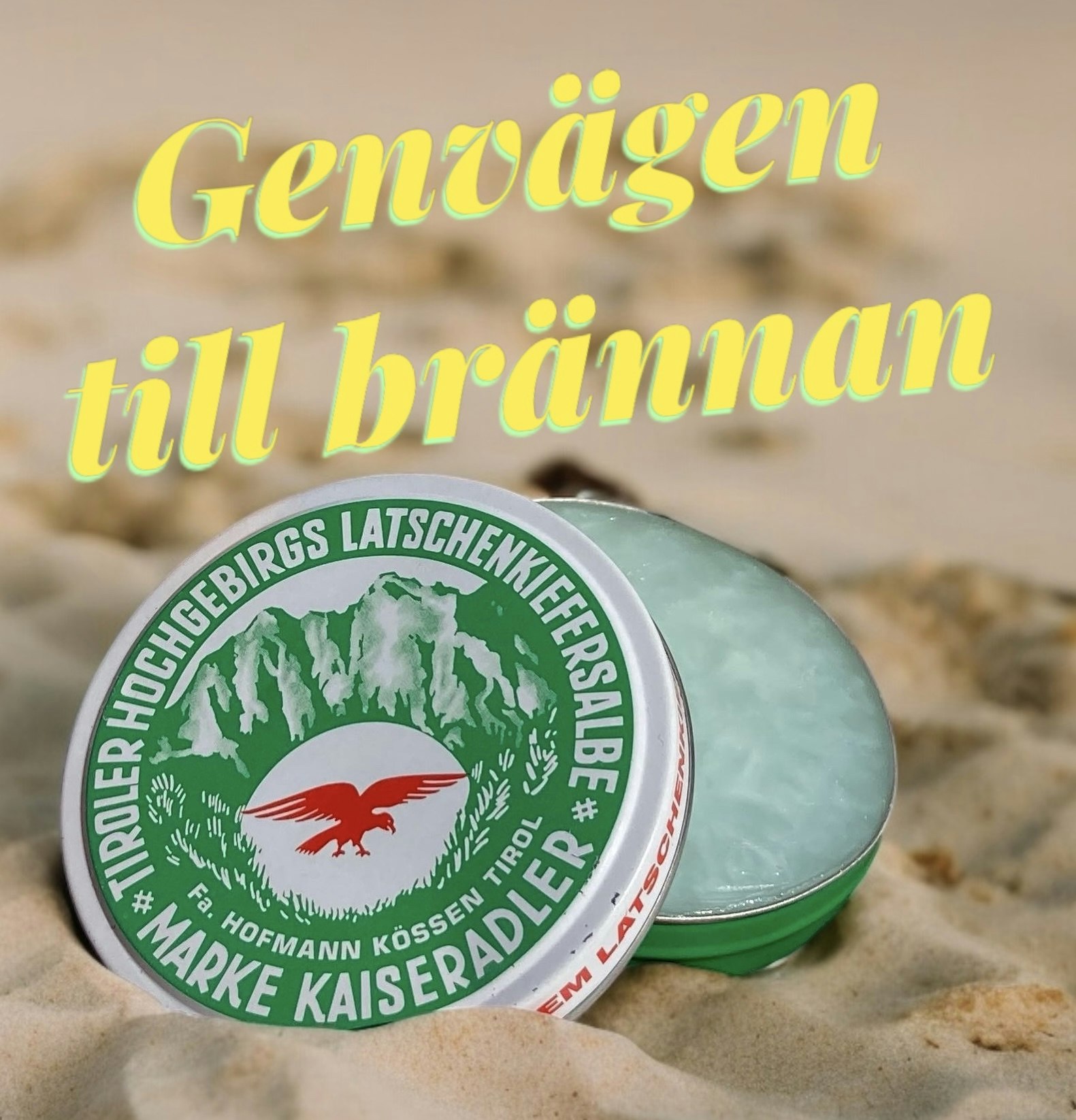 ”Svart på en kvart ” - Latschenkiefer Salbe