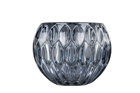 Ljuslykta Glas Blågrå