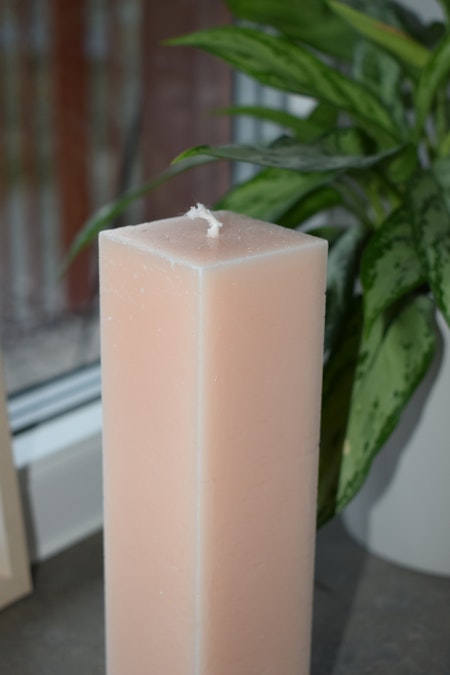Spindelnätsljus - Persika