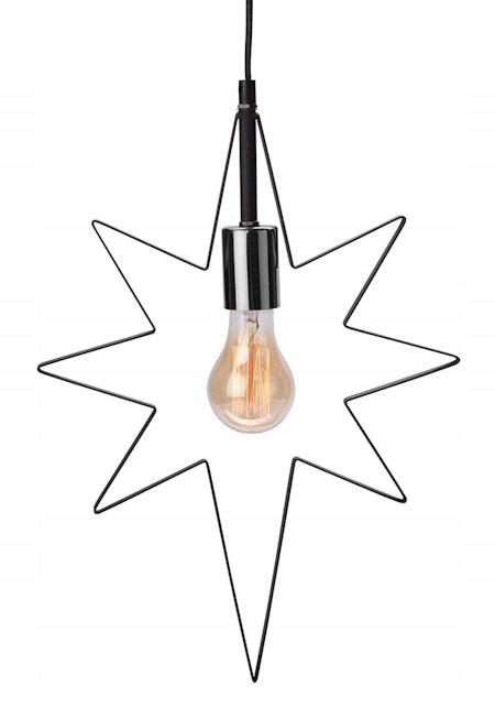 Lampa Star E27 Svart