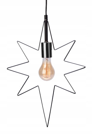 Lampa Star E27 Svart