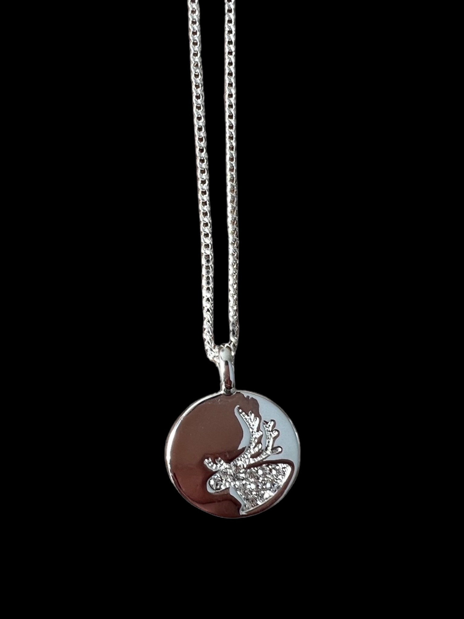 63155, Halsband 42cm Nordic Crystal, Ren/ Necklace 42 cm , Reindeer