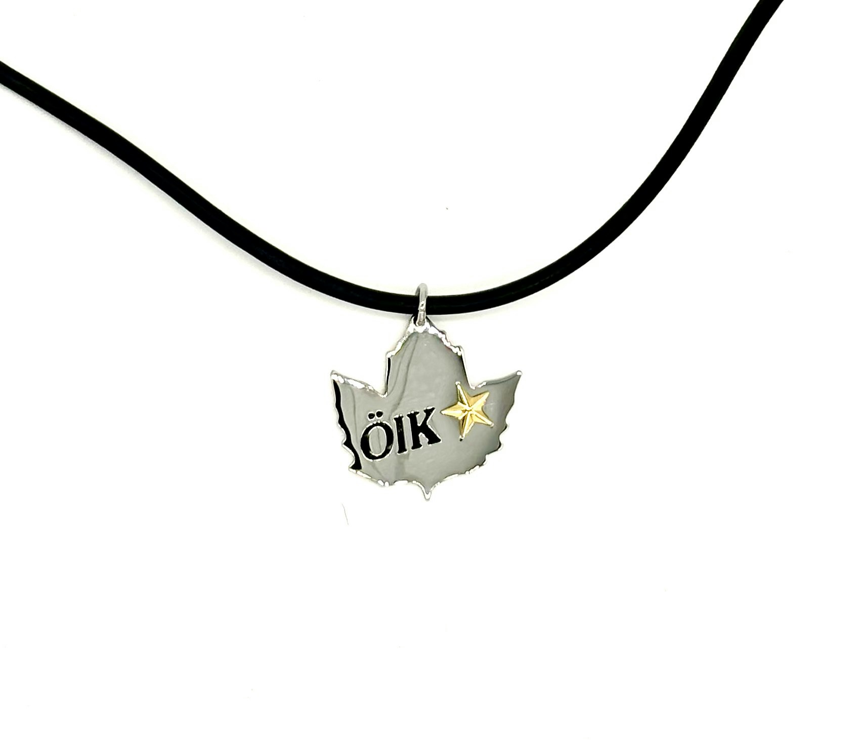63182 Halsband ÖIK, läderband, 50cm