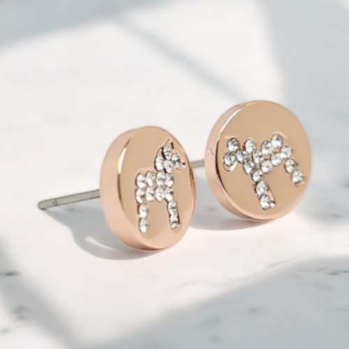 63092 Nordic Crystal,stick ear rosé/ örhänge dalahäst