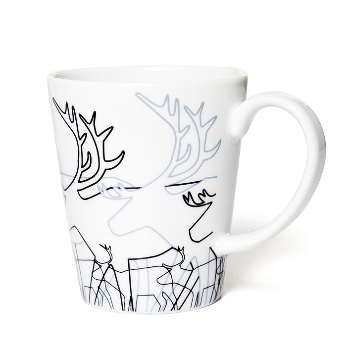 62724 REN MUGG MED HANDTAG/ MUG WITH HANDLE, REINDEER