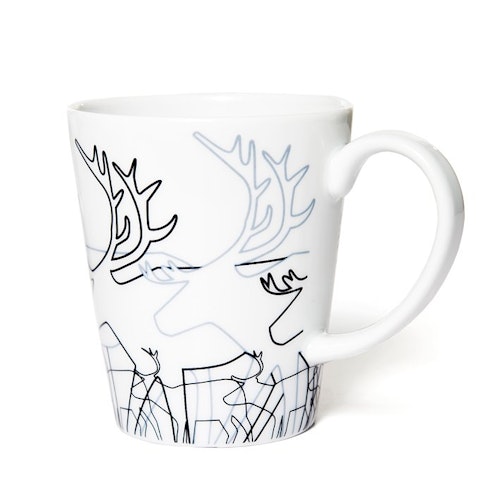 62724 REN MUGG MED HANDTAG/ MUG WITH HANDLE, REINDEER