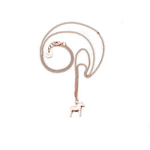 62943 HALSBAND 85 CM ROSÈ HÄST/NECKLACE 85 CM ROSÉ HORSE