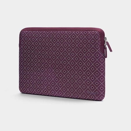 Trunk Macbook Pro Sleeve 13" - Wine Red Rhombe