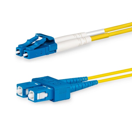 Lanview LC-SC Singlemode fibre cable duplex  OS2 9/125 LSZH, 1 meter