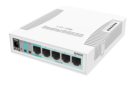 MikroTik RouterBoard CSS106-1G-4P-1S