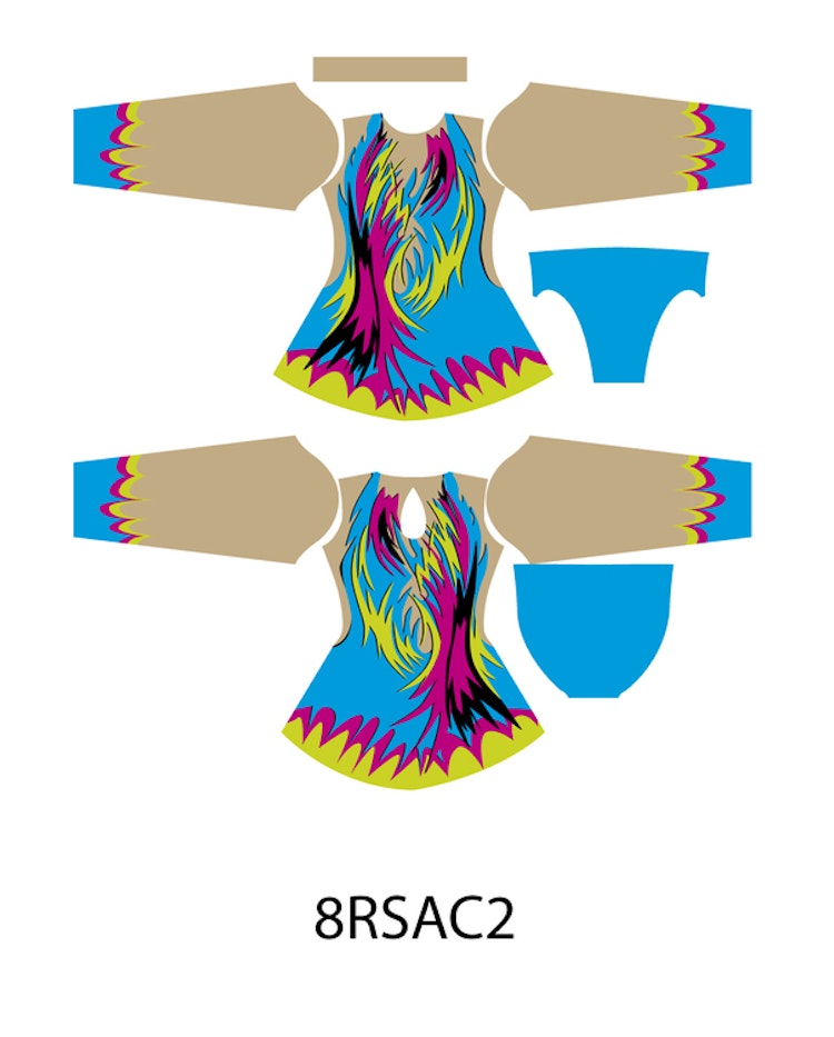 8RSAC2- Aerobic /RG / Konståkning  tävlingsdräkt