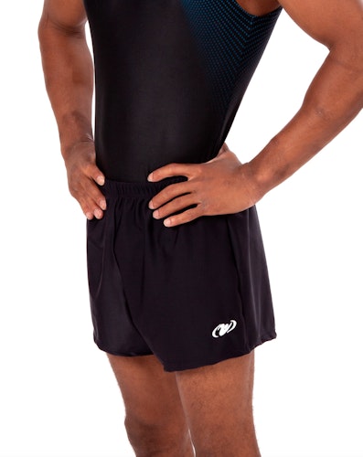 Svart herr tävlingshort lång  7G01051