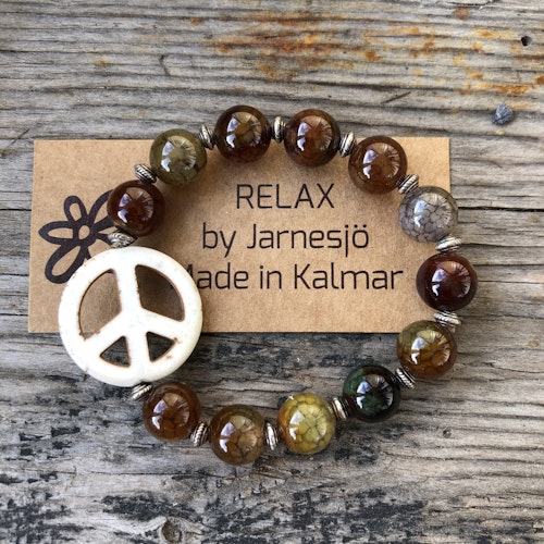 Armband, PEACE, Agat