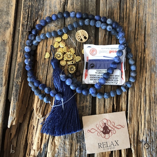 Mala kit, Sodalite, matt