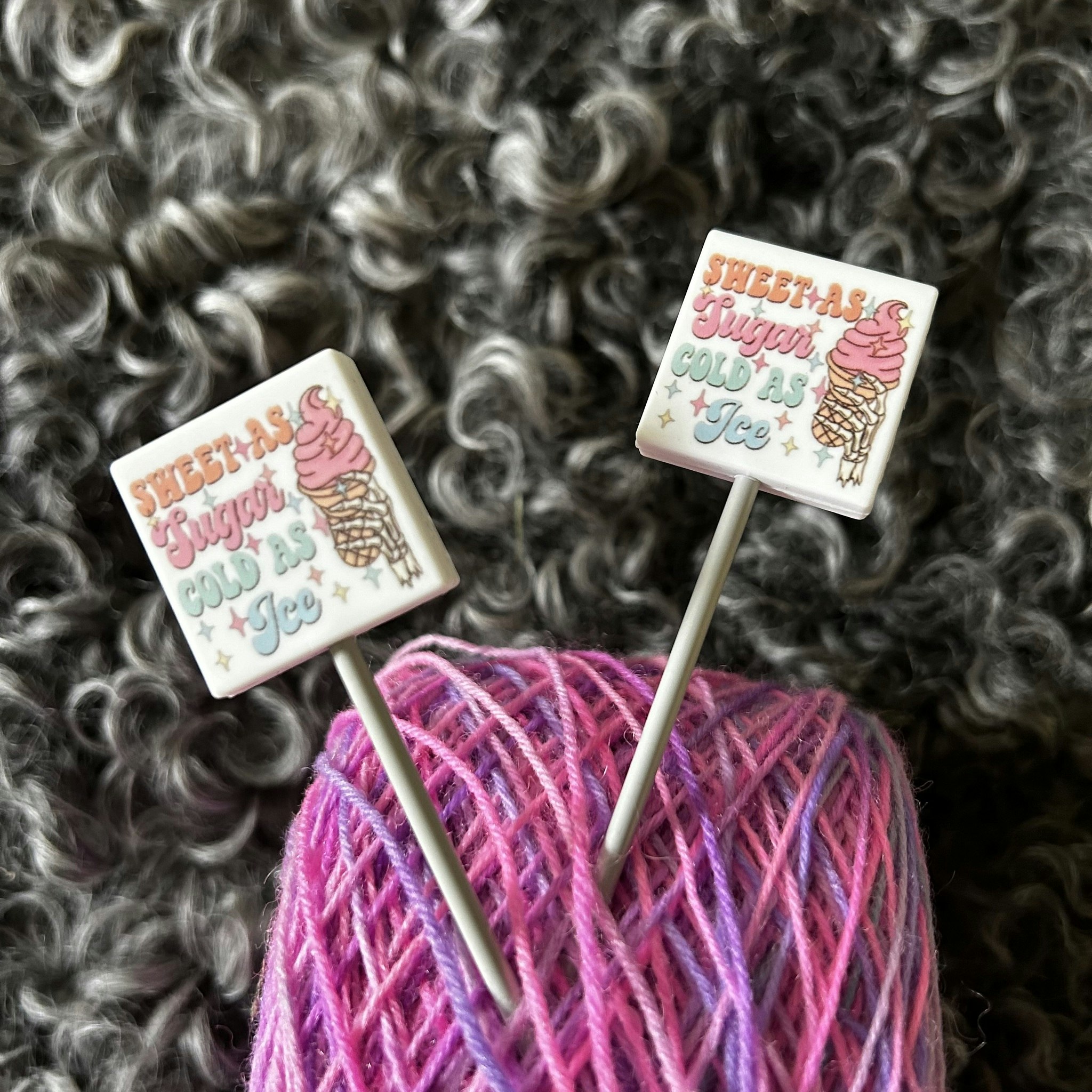Stickstoppers, 4-kantig med text