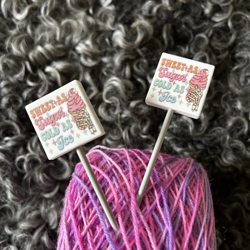 Stickstoppers, 4-kantig med text