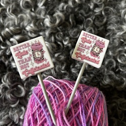 Stickstoppers, 4-kantig med text