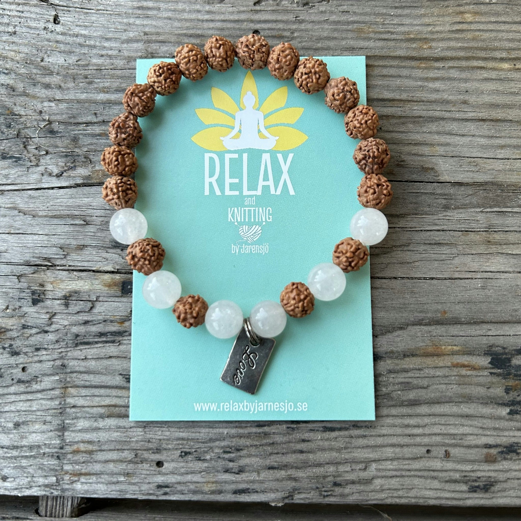 Armband, LOVE, Rudraksha
