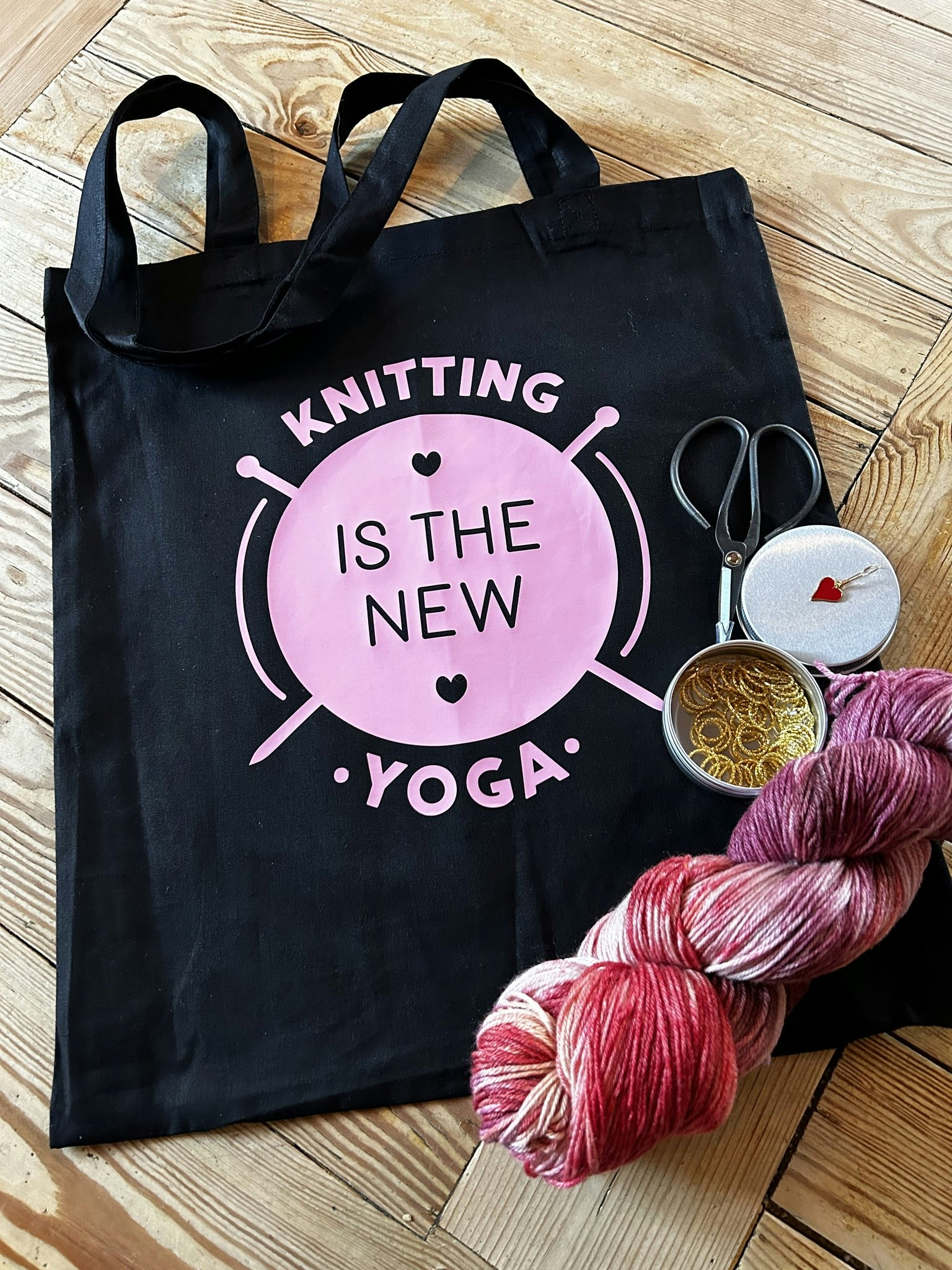 Tygkasse, KNITTING IS THE NEW YOGA