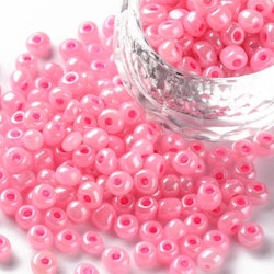 Seed Beads, 4 mm, 20 g, Rosa