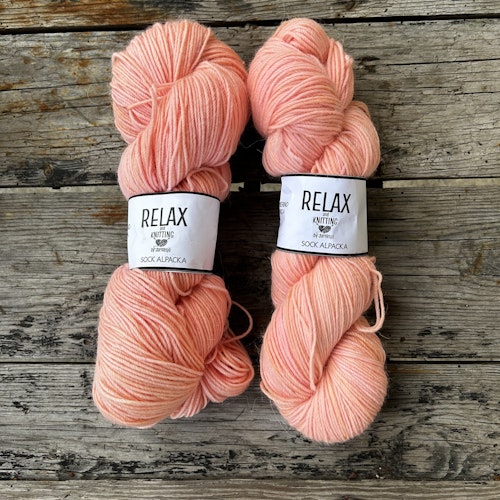 Alpacka Sock, 100 g, handfärgat