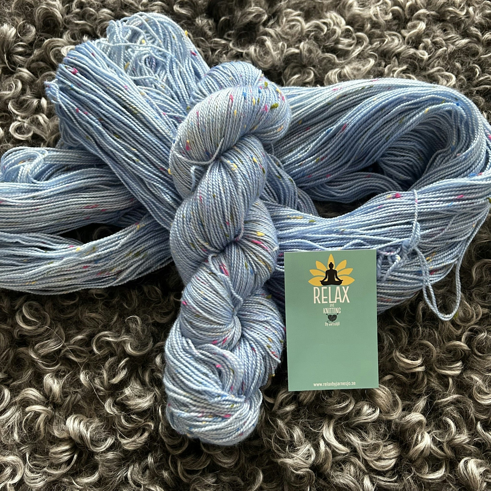 Tweed Merino, Multi Nep, 100 g, handfärgat